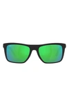 Costa Del Mar Mainsail 06s9107 910702 55 Rectangle Polarized Sunglasses In Green