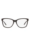 Michael Kors Sitka 53mm Square Optical Glasses In Brown