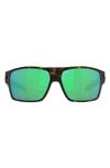 Costa Del Mar 62mm Square Sunglasses In Green