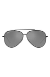 Ray Ban Men's Rbr0101s 59mm Reverse Aviator Sunglasses In Black