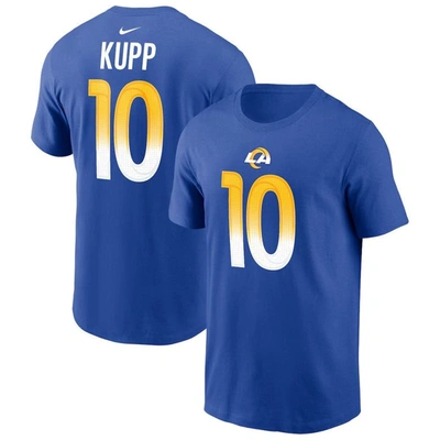 Nike Men's Cooper Kupp Royal Los Angeles Rams Name And Number T-shirt