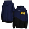 Gameday Couture Women's  Navy, Black West Virginia Mountaineers Matchmaker Diagonal Cowl Pullover Hoo In Navy