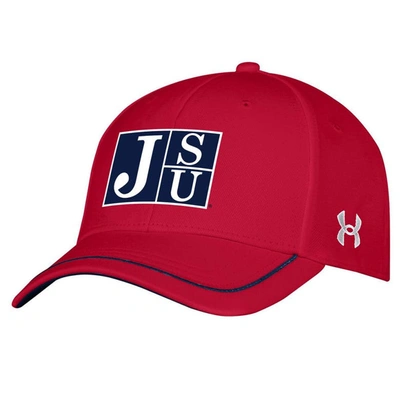 UNDER ARMOUR UNDER ARMOUR RED JACKSON STATE TIGERS ISO-CHILL BLITZING ACCENT FLEX HAT