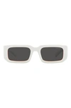 Prada Women's 53mm Rectangular Sunglasses In White