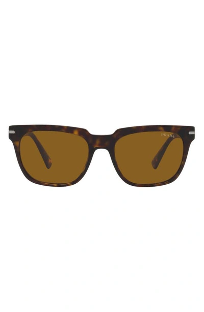 Prada Abstract Pillow 56mm Sunglasses In Brown