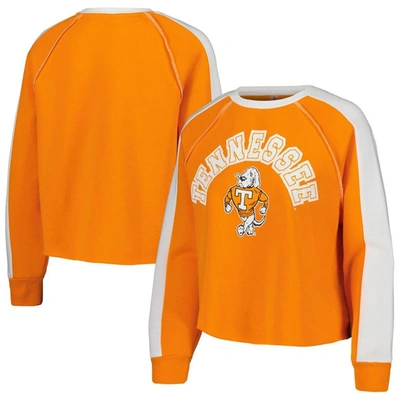 Gameday Couture Women's  Tennessee Orange Tennessee Volunteers Blindside Raglan Cropped Pullover Swea