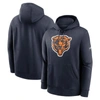 NIKE NIKE  NAVY CHICAGO BEARS REWIND CLUB PULLOVER HOODIE