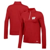 UNDER ARMOUR UNDER ARMOUR RED WISCONSIN BADGERS GAMEDAY KNOCKOUT QUARTER-ZIP TOP