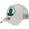 New Era Cream Austin Fc Established Patch 9forty A-frame Trucker Adjustable Hat In Cream