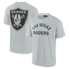 Fanatics Signature Unisex  Gray Las Vegas Raiders Super Soft Short Sleeve T-shirt In Gray