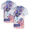 MITCHELL & NESS MITCHELL & NESS  WHITE NEW YORK GIANTS RETIRED PLAYER NAME & NUMBER BURST T-SHIRT