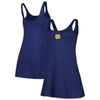 ZOOZATZ ZOOZATZ NAVY NOTRE DAME FIGHTING IRISH LOGO SCOOP NECK DRESS