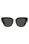Dolce & Gabbana Dg Acetate & Plastic Butterfly Sunglasses In Dark Grey