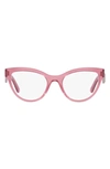 DOLCE & GABBANA 52MM BUTTERFLY OPTICAL GLASSES