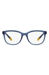 Dolce & Gabbana 50mm Rectangular Optical Glasses In Opal Blue