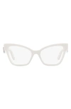 DOLCE & GABBANA 52MM CAT EYE OPTICAL GLASSES