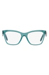 DOLCE & GABBANA 53MM SQUARE OPTICAL GLASSES