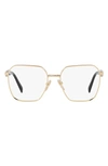 PRADA 53MM SQUARE OPTICAL GLASSES