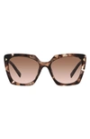 PRADA 52MM SQUARE SUNGLASSES