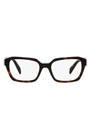 PRADA 55MM SQUARE OPTICAL GLASSES