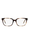 PRADA 54MM RECTANGULAR OPTICAL GLASSES