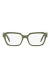 PRADA 54MM RECTANGULAR OPTICAL GLASSES