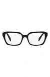 PRADA 54MM RECTANGULAR OPTICAL GLASSES