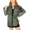 GAMEDAY COUTURE GAMEDAY COUTURE CHARCOAL OKLAHOMA SOONERS MULTI-HIT TRI-BLEND OVERSIZED BUTTON-UP DENIM JACKET