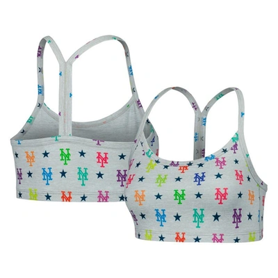 Terez Gray New York Mets Tlc Rainbow Bra In White