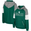 COLOSSEUM YOUTH COLOSSEUM GREEN MICHIGAN STATE SPARTANS LIVE HARDCORE RAGLAN PULLOVER HOODIE
