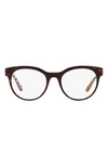 DOLCE & GABBANA 55MM RECTANGLE OPTICAL GLASSES