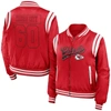 Wear By Erin Andrews Red Kansas City Chiefs Bomber Full-zip Jacket In Red