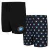 CONCEPTS SPORT CONCEPTS SPORT BLACK CHARLOTTE FC GAUGE TWO-PACK SHORTS SET