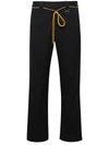 RHUDE RHUDE MAN RHUDE BLACK POLYESTER JOGGERS