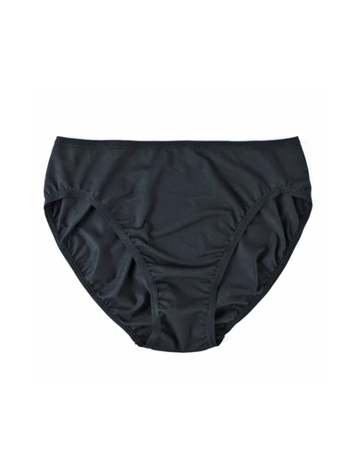 Hanky Panky Supima® Cotton High Cut Brief In Black