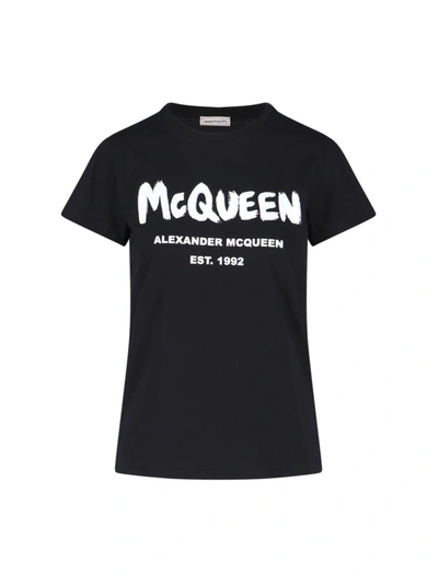 Alexander Mcqueen T-shirts In Black