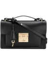 FERRAGAMO SALVATORE FERRAGAMO GANCIO LOCK SHOULDER BAG - BLACK,65700612197052