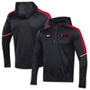 Under Armour Black Texas Tech Red Raiders 2023 Sideline Quarter-zip Hoodie In Black