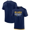 Fanatics Branded  Navy St. Louis Blues Authentic Pro Tech T-shirt In Navy