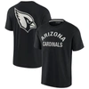 FANATICS SIGNATURE UNISEX FANATICS SIGNATURE BLACK ARIZONA CARDINALS ELEMENTS SUPER SOFT SHORT SLEEVE T-SHIRT