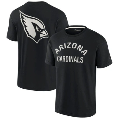 Fanatics Signature Men's And Women's  Black Arizona Cardinals Super Soft Short Sleeve T-shirt