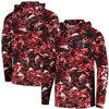 Columbia Black South Carolina Gamecocks Pfg Terminal Tackle Omni-shade Rippled Long Sleeve Hooded T- In Black