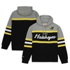 MITCHELL & NESS MITCHELL & NESS BLACK IOWA HAWKEYES HEAD COACH PULLOVER HOODIE