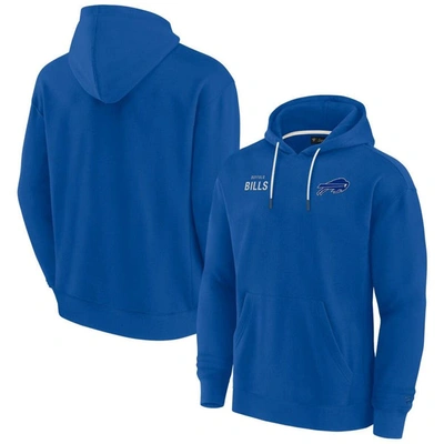 Fanatics Signature Men's And Women's  Royal Buffalo Bills Super Soft Fleece Pullover Hoodie