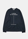 SONG FOR THE MUTE SONG FOR THE MUTE BLACK SLOGAN PRINT OVERSIZED PULLOVER