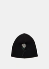 UNDERCOVER UNDERCOVER BLACK ROSE EMBROIDERED BEANIE