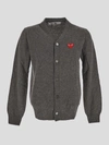 Comme Des Garçons Play Comme Des Garcons Play Wool Cardigan With Heart Patch