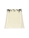 Cormio Isha Cotton Blend Knit Mini Skirt In Nude & Neutrals