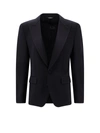 Dolce & Gabbana Wool And Silk Tuxedo Jacket In Blue