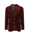 Palm Angels Single-breasted Velvet Blazer